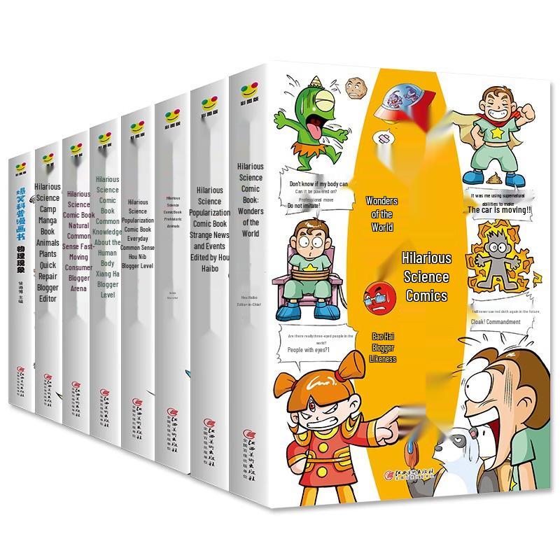 Hilarious Science Comics: 8-Volume Set for Grades 3-6 - Fun Extracurricular Reading for Kids