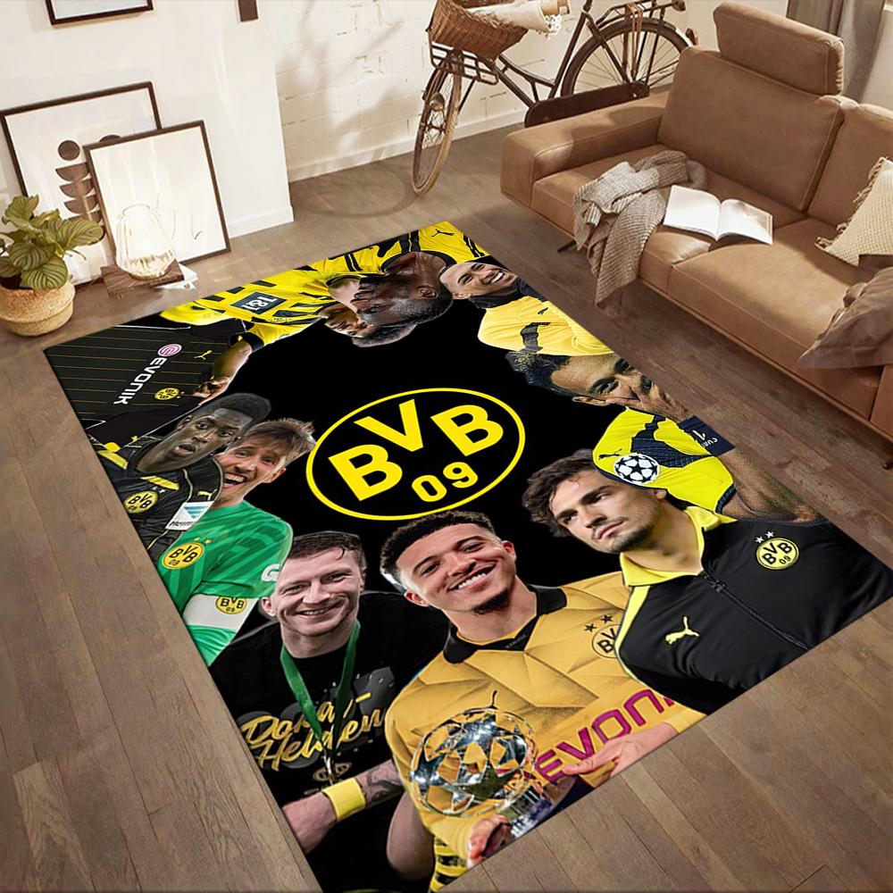 Borussia Dortmund Fußbodenmatte Design Für Esszimmer Außen Arbeitszimmer Küche Rutschfester Teppich Büro Heimdekoration Hochzeitsfeier Geschenk