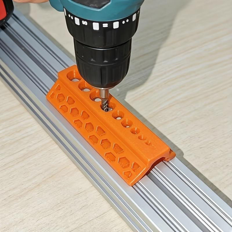 15Mm 10-Hole Drill Bit Guide, Drill Bit Holder, Auxiliary Drill Bit Fixing,Precise Drilling, Prevent Drill Bit from Slipping