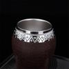 1 Pezzo Nuova Tazza Mate a Doppio Strato in Acciaio Inossidabile Tazza a Guscio d'Uovo con Texture in Pelle Tazza Mug per Tè Caffè Yerba Mate Acqua 200ml/7oz Articoli da Bevanda