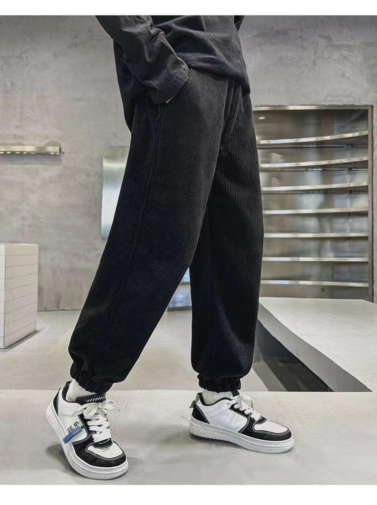 2024 Boys' Autumn Sweatpants: Trendy Spring/Fall Style for Children's Sporty Wear