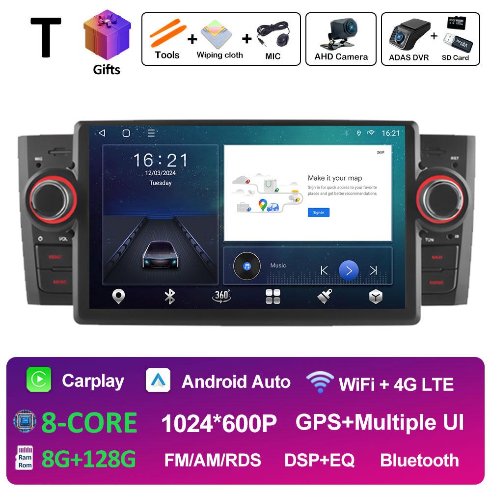 For Fiat Grande Punto Linea 2007 2008 2009 2010 - 2012 Android Intelligent System 7 Inch GPS Navigation Car Video Player No 2din