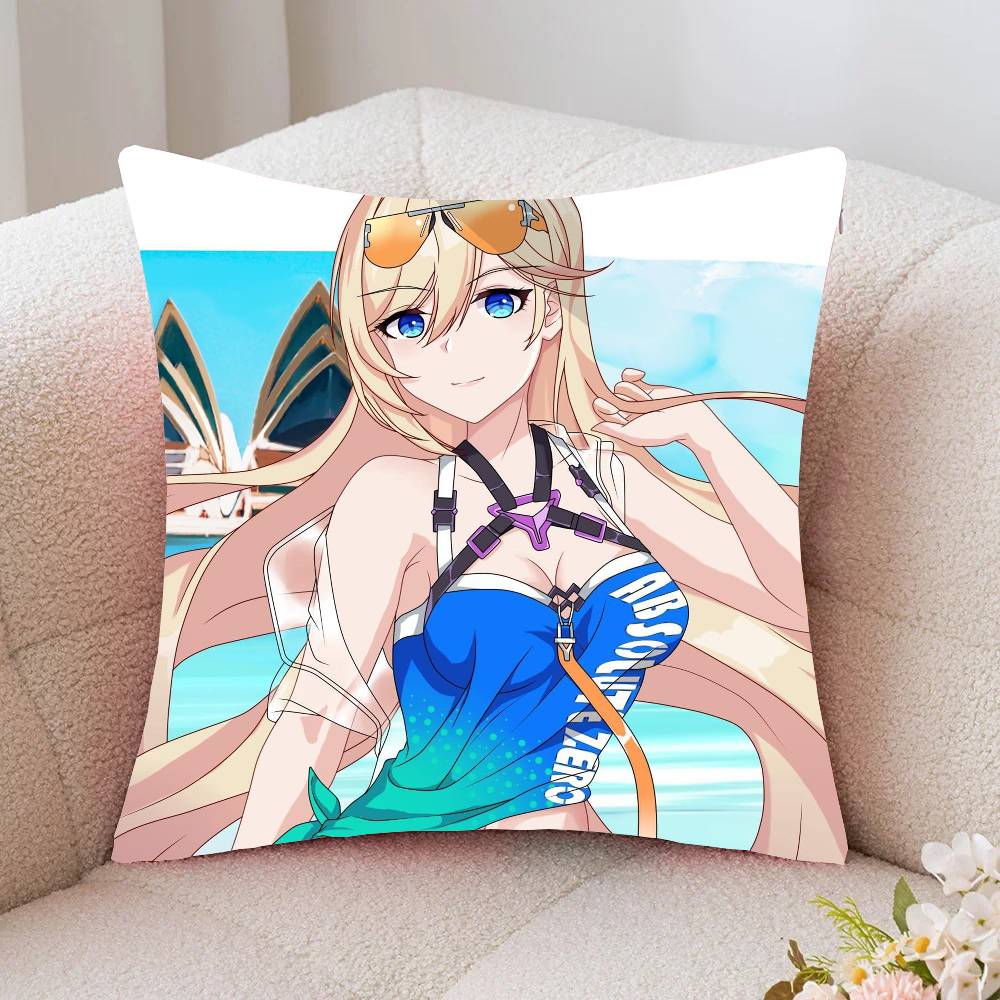 Songque Animated Game H-Honkai Impact 3rd Pillow Case Fashion Square Pillowcase Bedroom Sofa Room Ins Decoration Leisure