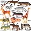"1-9 inch Plastic Animal & Dinosaur Model Toy Set"