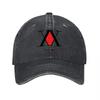 AX Logo Washed Canvas Baseball Cap Classic Black Design with Red Accent Embroidered Front Panel Adjustable Fit for Everyday Wear