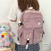 Schoolbag Korean ins college style backpack, Japanese Harajuku vintage student schoolbag female versatile travel backpack lightweight
