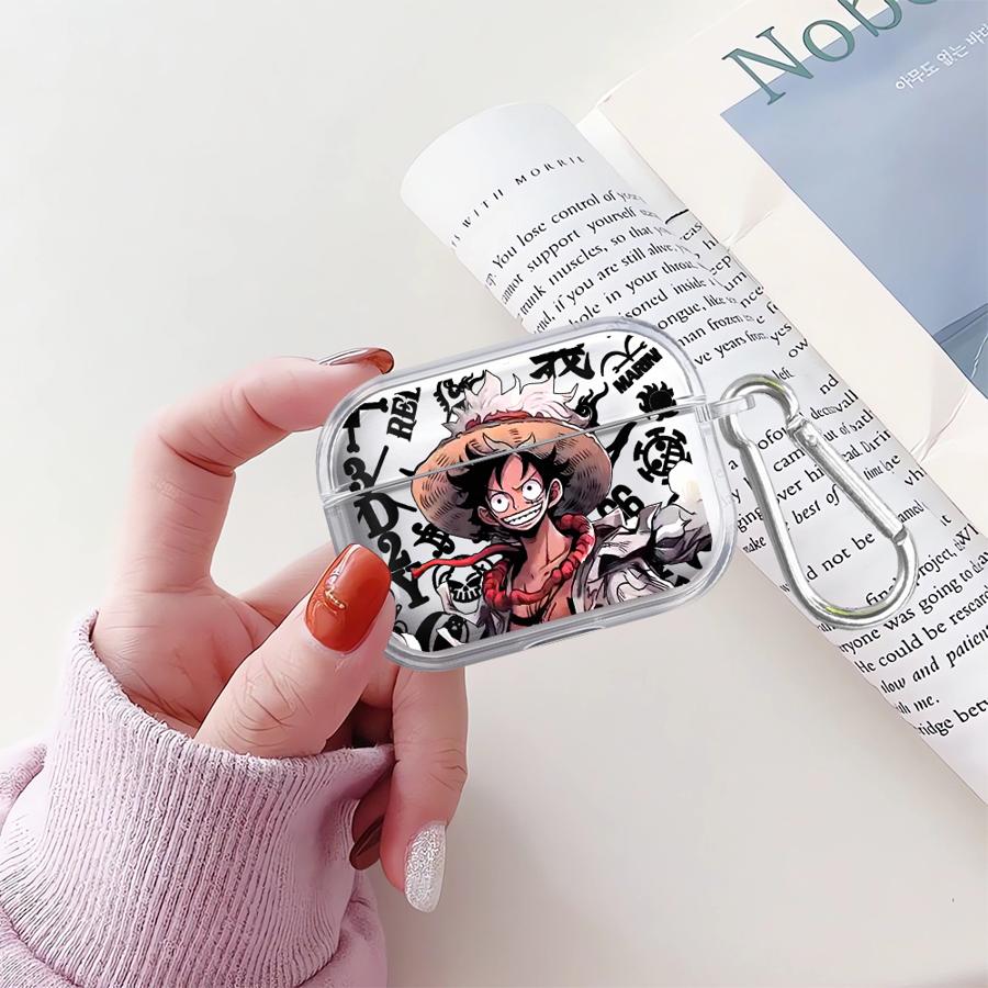 Anime Ones Pieces Luffys Case For Airpods 2 Pro3 Pro Pro2 4 1 3 Clear Earphone Cases Cover