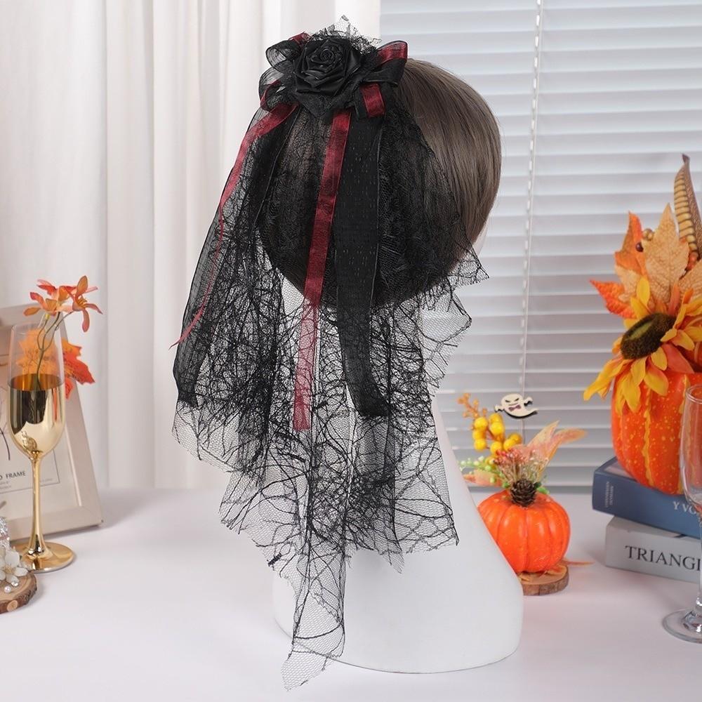 Comfortable Gothic Head Veil Fashion Hair Accessories Creative Headbands  Balls