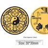 Pure Gold "Princess Luck" Phone Sticker – Wealth & Treasure Gold Leaf Design for Prosperity & Fortune