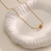 Colorfast Titanium Steel Clavicle Necklace: Versatile Small Bead Chain for Women In New Gold, Light Luxury Fashion