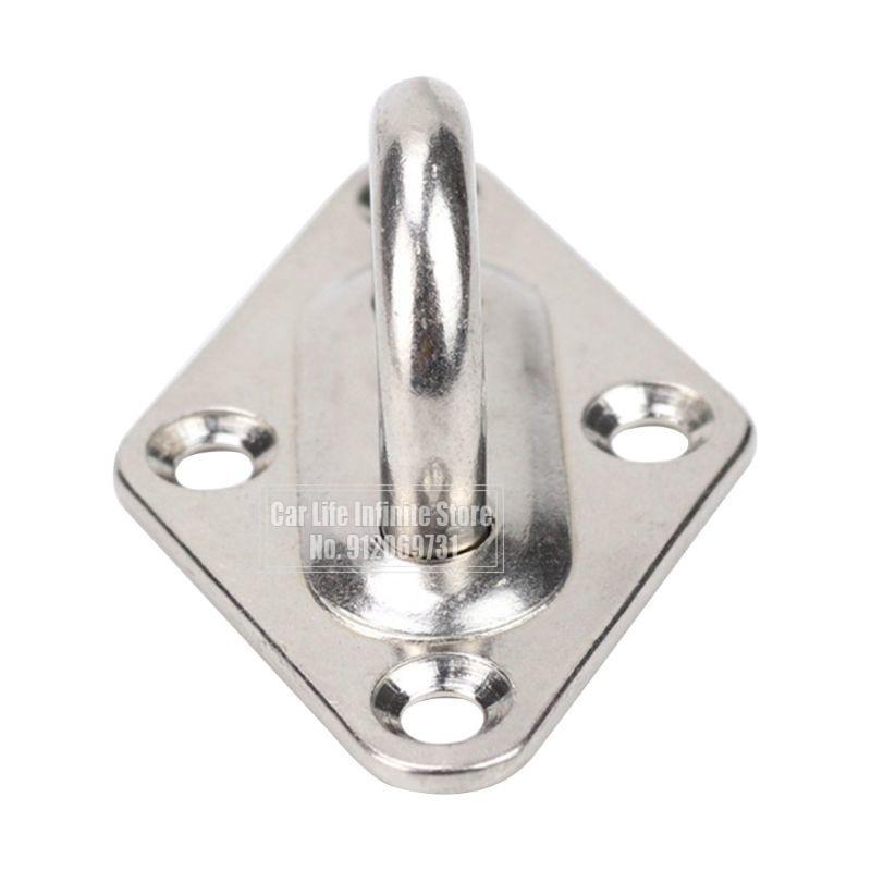 304/316 Edelstahl Deckenwandmontagehaken Schwerlast-Augenplatte Für Boot Yoga Schaukel Hängematten 5/6/8/10mm Vollverschweißt