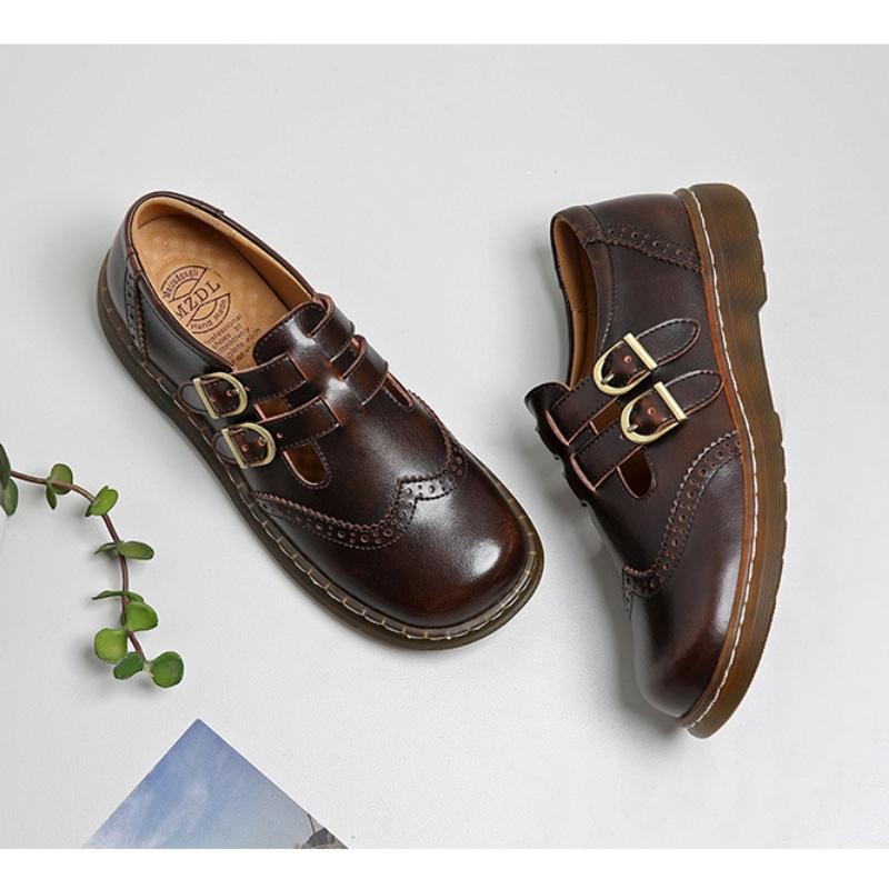 Pantofi Loafers Casual Femei Pantofi Femei Plat Moda Vintage Britanic Piele Oxford Loafers Designer Moda Pantofi Slip-on din Piele