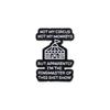 Creative Enamel Black Badge Featuring Stylish Letters For Wearers Fashionforward