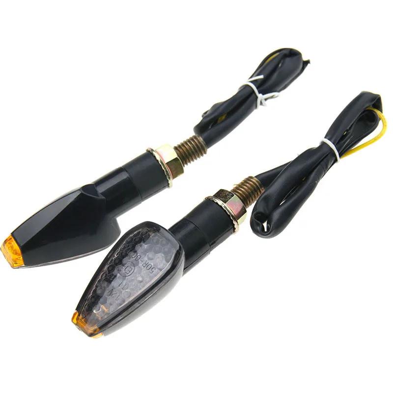 LED Motorcycle Flash Turn Signal Turn Signal Long and Short Turn Signal Indicator Light Flash Light Amber Accessories