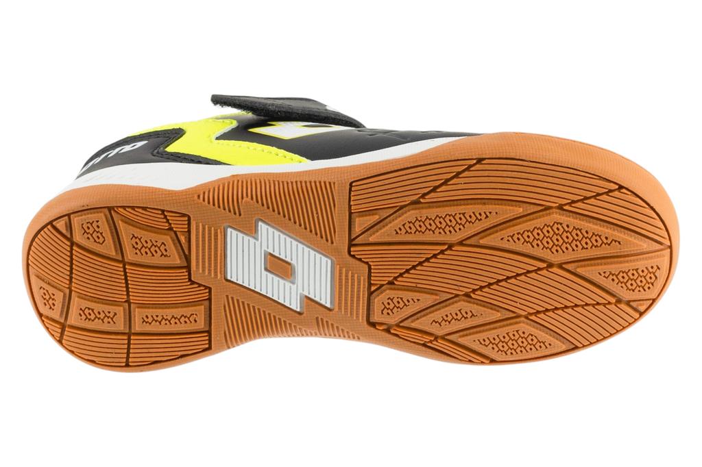 Lotto Dasher K, for Boy Black Indoor Football Trainers