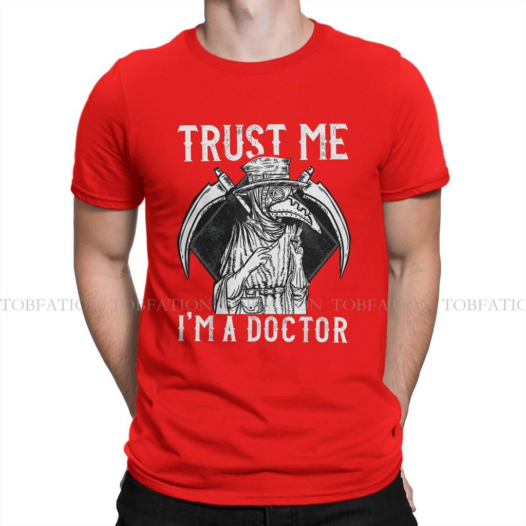 Trust Me Im A Doctor Steampunk L Men Tshirt Plague Doctor Crewneck Tops 100 Cotton T Shirt Humor Top Quality Gift Idea