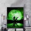 Disney Diamond Painting Tinker Bell Moonlit Silhouette Art Illustration Mosaic Art DIY Cross Stitch Embroidery Set Full Diamond Home Decor Gift