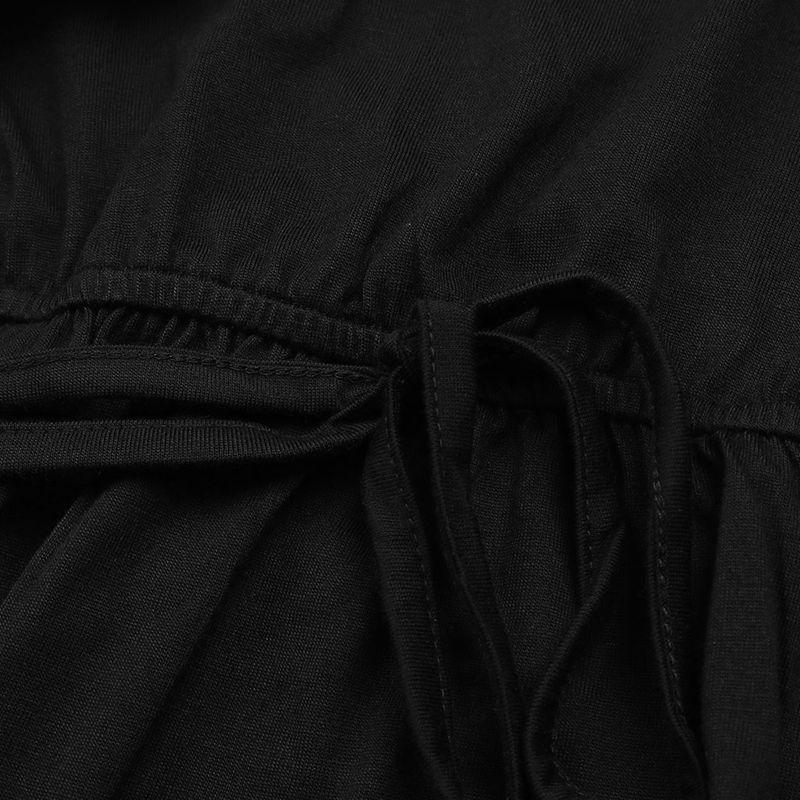 Abito estivo da donna senza maniche tinta unita con scollo a V e lacci