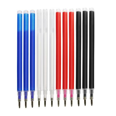 12Pcs BIG Erasable Refill Pens High Temperature Disappearing Fabric Marker Pen for Patchwork Fabric PU Leather Mark Sewing Tool