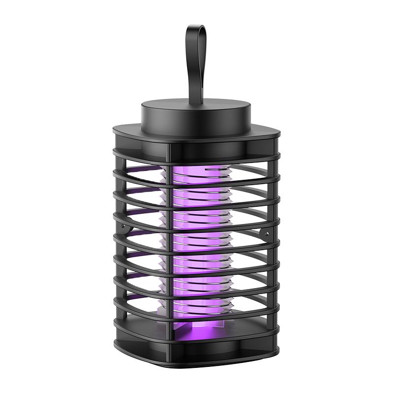 USB Rechargeable Silent Mosquito Killer Lamp, Portable Electronic Insect Trap for Indoor Bedroom Outdoor Camping Pest Control Light