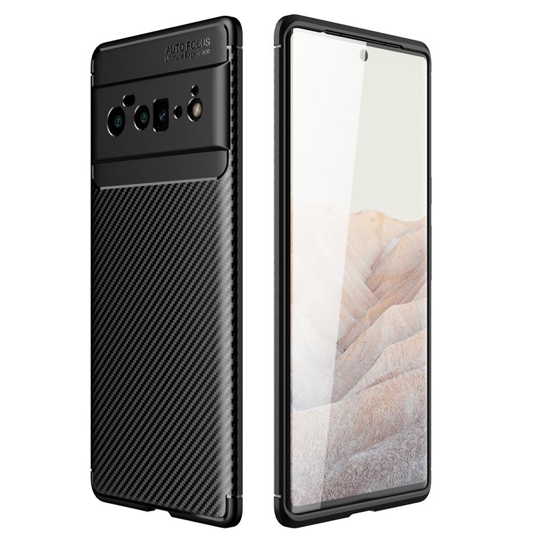 Carbon Fiber Cover For Google Pixel 6 Pro Case Silicone Funda Google Pixel 6 Pro Ultra Thin Case For Google Pixel 6 Pro 6.67inch