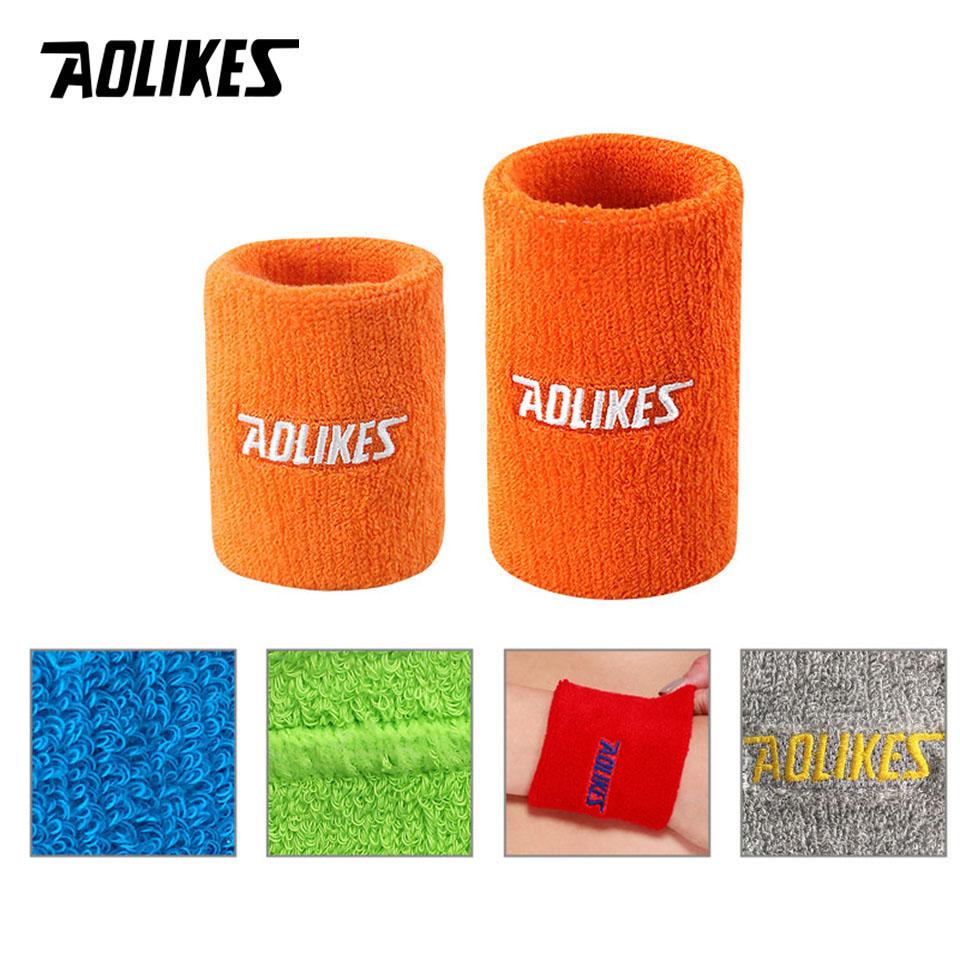 Aolikes Wrist Sweatband Tennis Sport Wristband Volleyball Gym Wrist Brace Support Sweat Band Towel Bracelet Protector 8 /11Cm