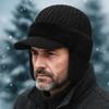 Warm Baseball Knitted Cap Thickened Knitted Peaked Hat Ear Protective Ear Protector Cap  Winter