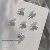 6Pcs New Zircon Nail Art Rhinestones 3D Double Layer Thin Wing Butterfly Nail Charms Decor Gems Nail Beauty