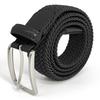 ENSERIO ECHIGO Mesh Belt for Men and One Size Fits Braided Elastic Leather Split Black Women, All, Belt, Stretchy, Casual, Business, Gentleman,