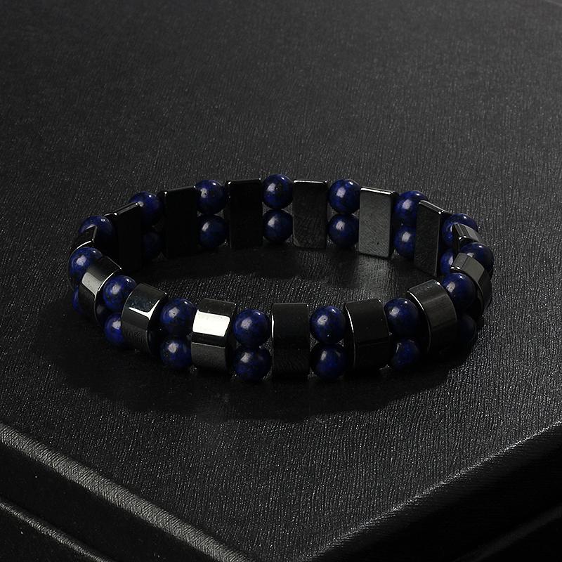 Fashion Wave Hematite Magnetic Bracelet Men Original Beaded Hematite Energy Bracelets for Women Positive Energy Jewelry Pulsera