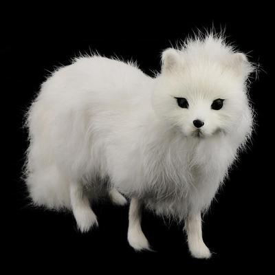 Fee Figurine Sammlung Miniatur Pelzigen Tiere Plüsch Kind Spielzeug Weiß