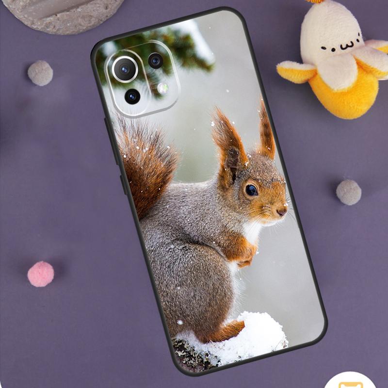 Squirrel Cute Animals Case For Xiaomi 15T Pro 13T 14T 14 15 Ultra 17 Pro Max POCO F8 Pro F5 F6 F7 X5 X6 X7 Cover