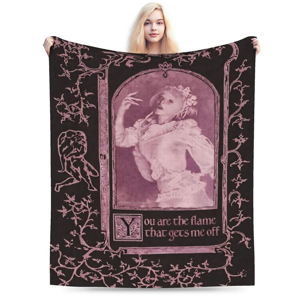 Melanies Martinezs Blankets Music Singer Plush Throw Blanket Bedding Couch Decoration Lightweight Bedspreads
