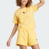 New Adidas T Shirt Women's Yellow IS3932