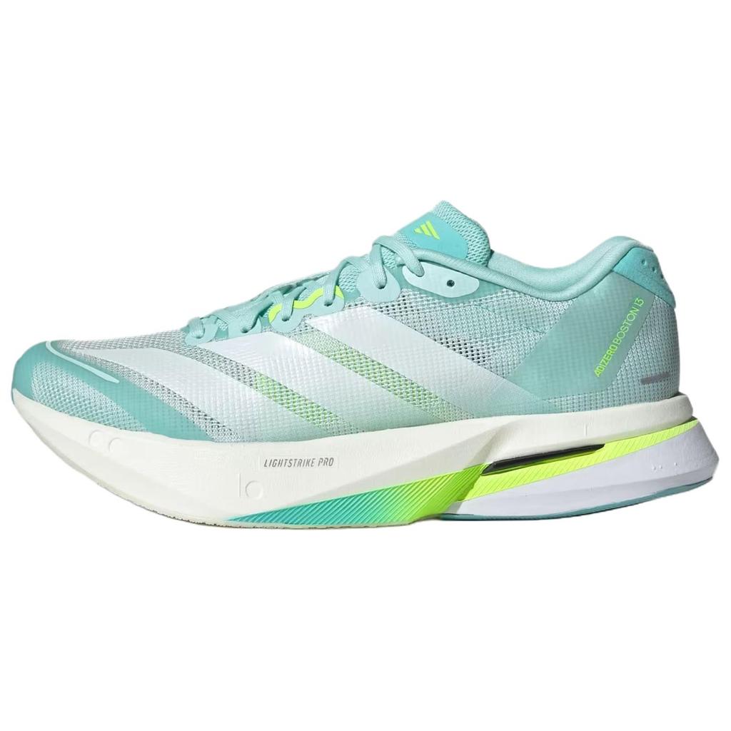 Adidas  Adizero Boston 13 Semi Flash Aqua Women Sneakers Green Zero-Metallic Lucid-Lemon JS4957