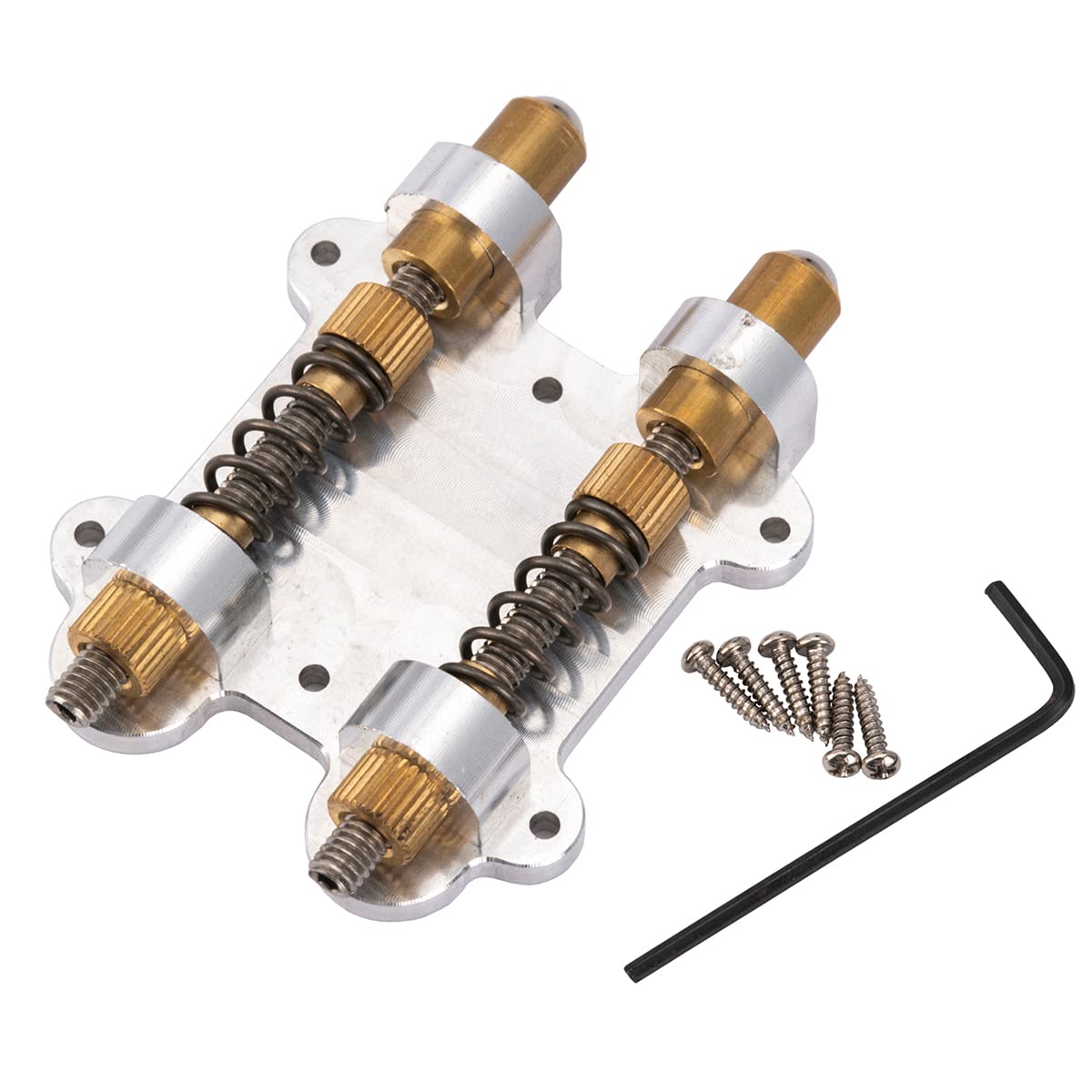 

Musiclily Pro Brass Tremolo Stabilizer with 2 Locking Arm Adjusters for Floyd Rose and Other Floating Tremolos, Electric Guitars