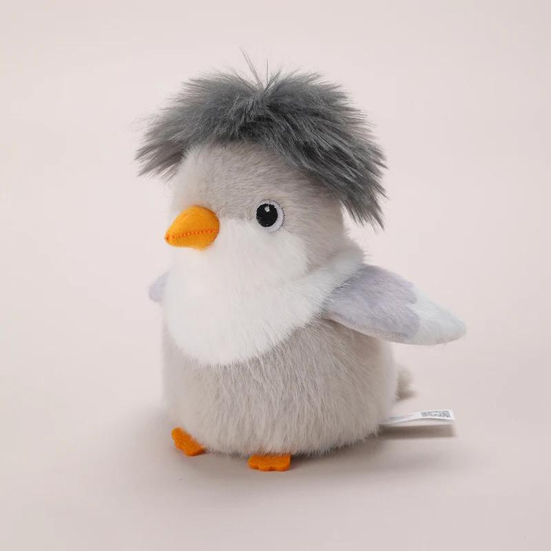 Lovely Handmade Lifelike Little Bird Plush Toys Cozy Fluffy Funny Magnetic Little Bird Doll Cute Palm Shoulder Pets Kids Gift