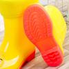 Stivali da pioggia per bambini, studentesse, ragazzi grandi, stivali da pioggia antiscivolo, scarpe impermeabili con suola a tendine carine per l'asilo maschile