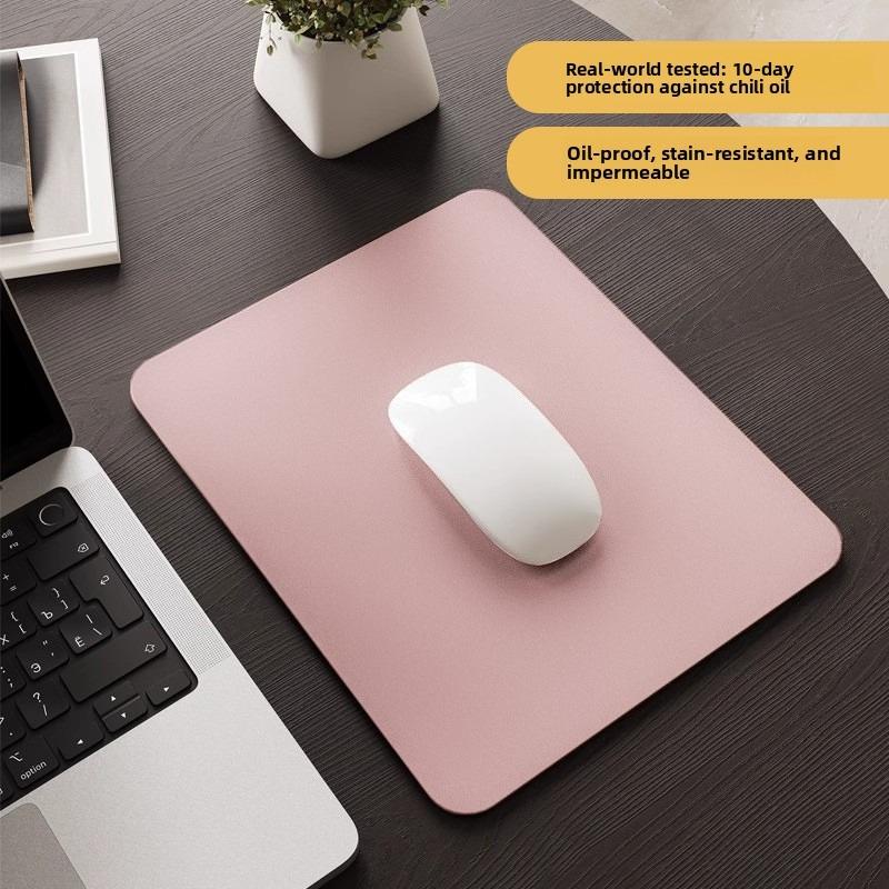 Premium Leather Mouse Pad, Desk Mat, Office Desktop Protector, Leather Dorm Room Laptop Keyboard Mat
