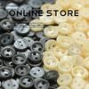 Two-Eye Buttons Imitation Shell Resin Jewelry Accessories Knitted Cardigan Sleeve Collar Buttons Shirt Clothes Long Sleeve Buttons
