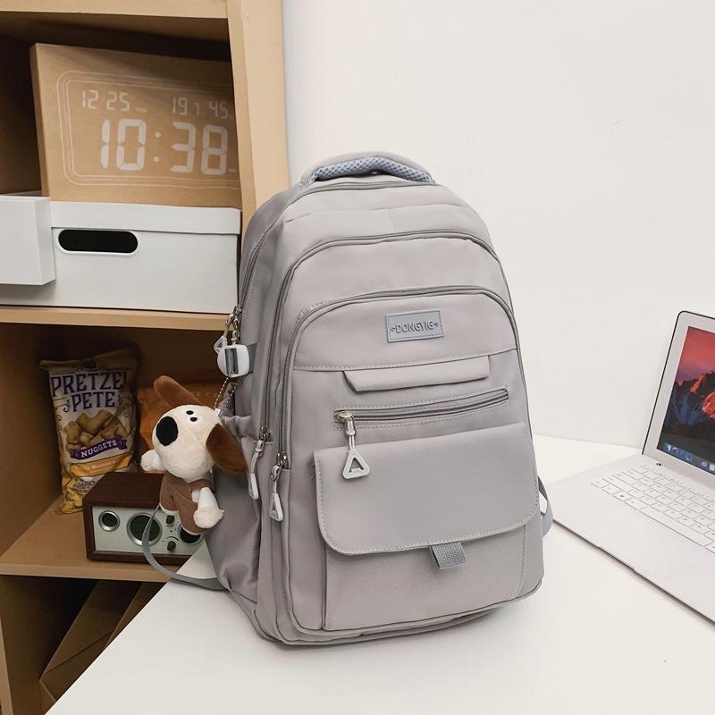 Korean Version of High School Students  Junior High School Students  Large Capacity Contrast Color Backpacks  Backpacking Men