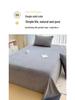 Cozy Flannel Velvet Bed Sheet - Thick, Soft, Solid Color for Autumn/Winter