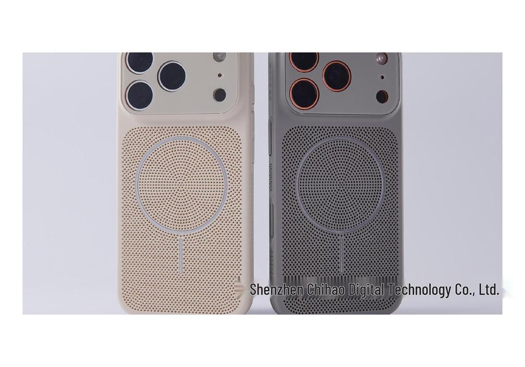 Frosted Magnetic Case for iPhone 17 Pro Max with Ice-Cooling Heat Dissipation and Apple 16 Drop Protection