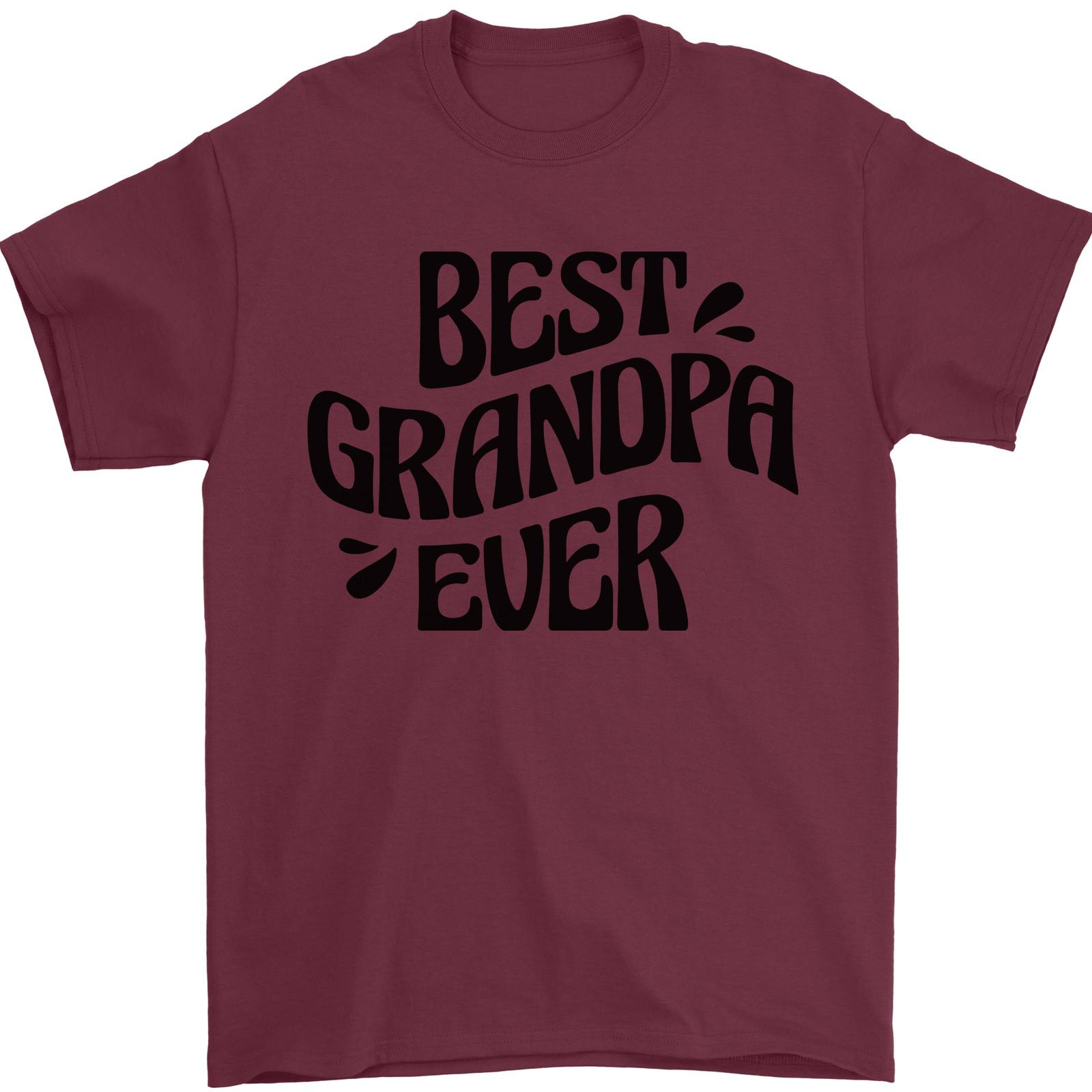26 Grandparents Day Best Grandpa Ever Mens T-Shirt 100% Cotton Unisex T-Shirt L