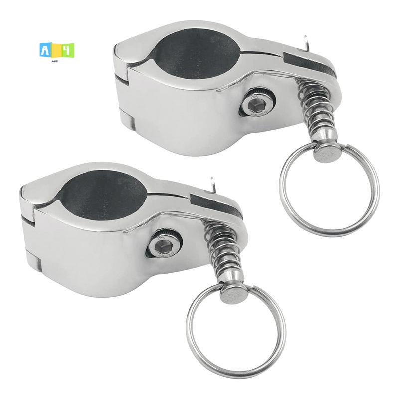 A04E-Heavy Duty Boat Bimini Canopy Fitting Hardware Tube Bimini Top Jaw Slide 1Inch Or 7/8Inch серебряный