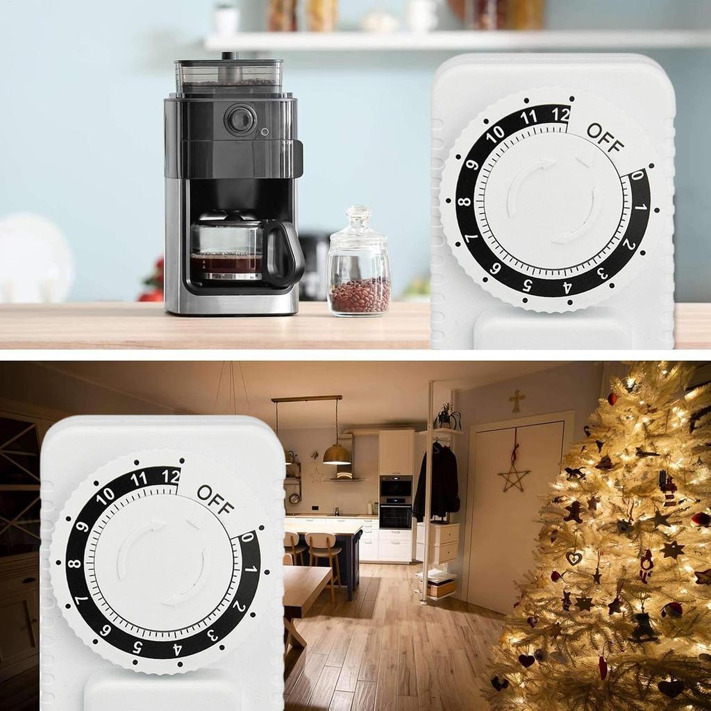 Timer Outlet Accurate Indoor Home Plug In Timers Auto Shut Off User-Friendly Versatile Function Socket for Vacation Security