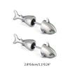 1 Pair Shark Stud Earrings Men and Women Trend Hip Hop Punk Cold Wind Earrings Fashion Retro Fish Split Earrings