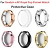 Shockproof Bumper Cover TPU Protector Shell for Swatch X AP Royal Pop Pocket Watch Accessories