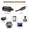 4/2Pcs Car Cigarette Lighter Socket USB C Type-C To 12V Male to Female Cigarette Lighter Adapter Power Cable