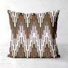 Pieces Brown Geometric Farmhouse Pillow Covers Polyester Sofa Decorative Cushion Cov Headboard Pillow (Without Pillow Core